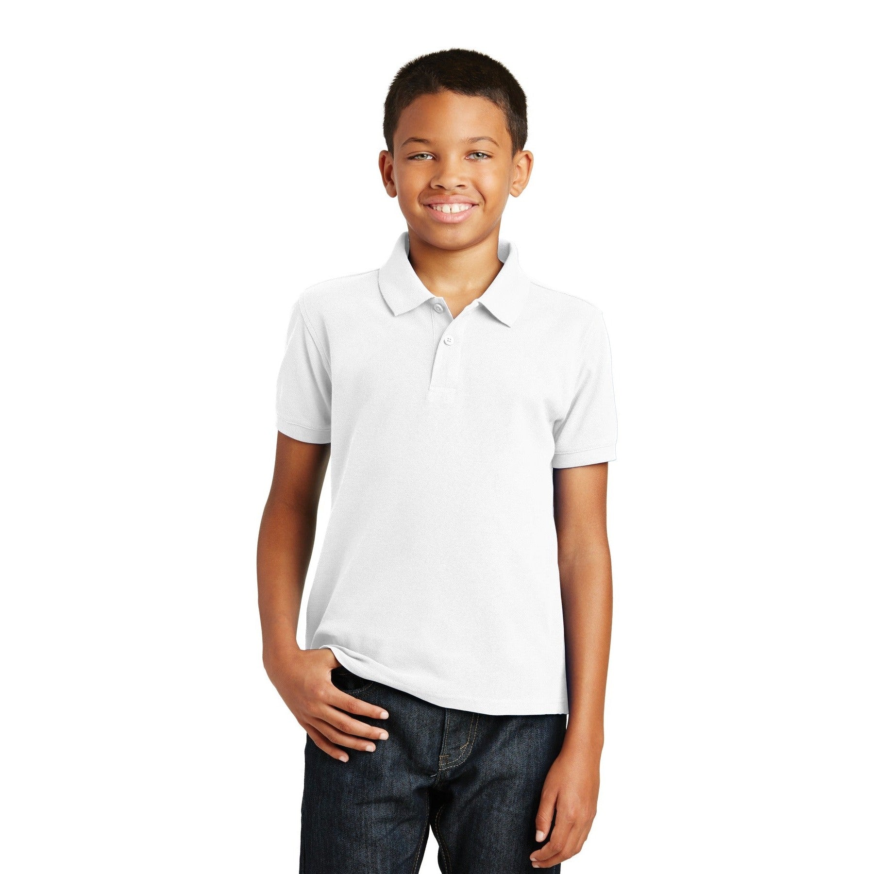 Port Authority-Port Authority® Youth Core Classic Pique Polo. Y100-MedTech-8